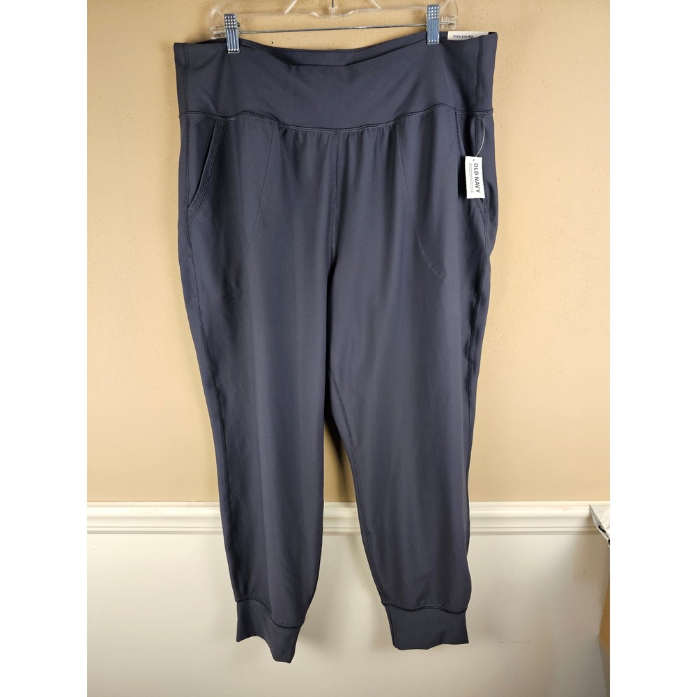 NWT Old Navy Active Womens PowerPoint High Rise Go Dry‎ Jogger Pants 2X